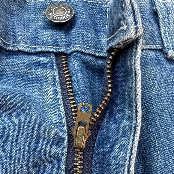 Levi's vintage (70s)white tag Wide Leg Women's carpenters Jeans - Picture 10 of 16